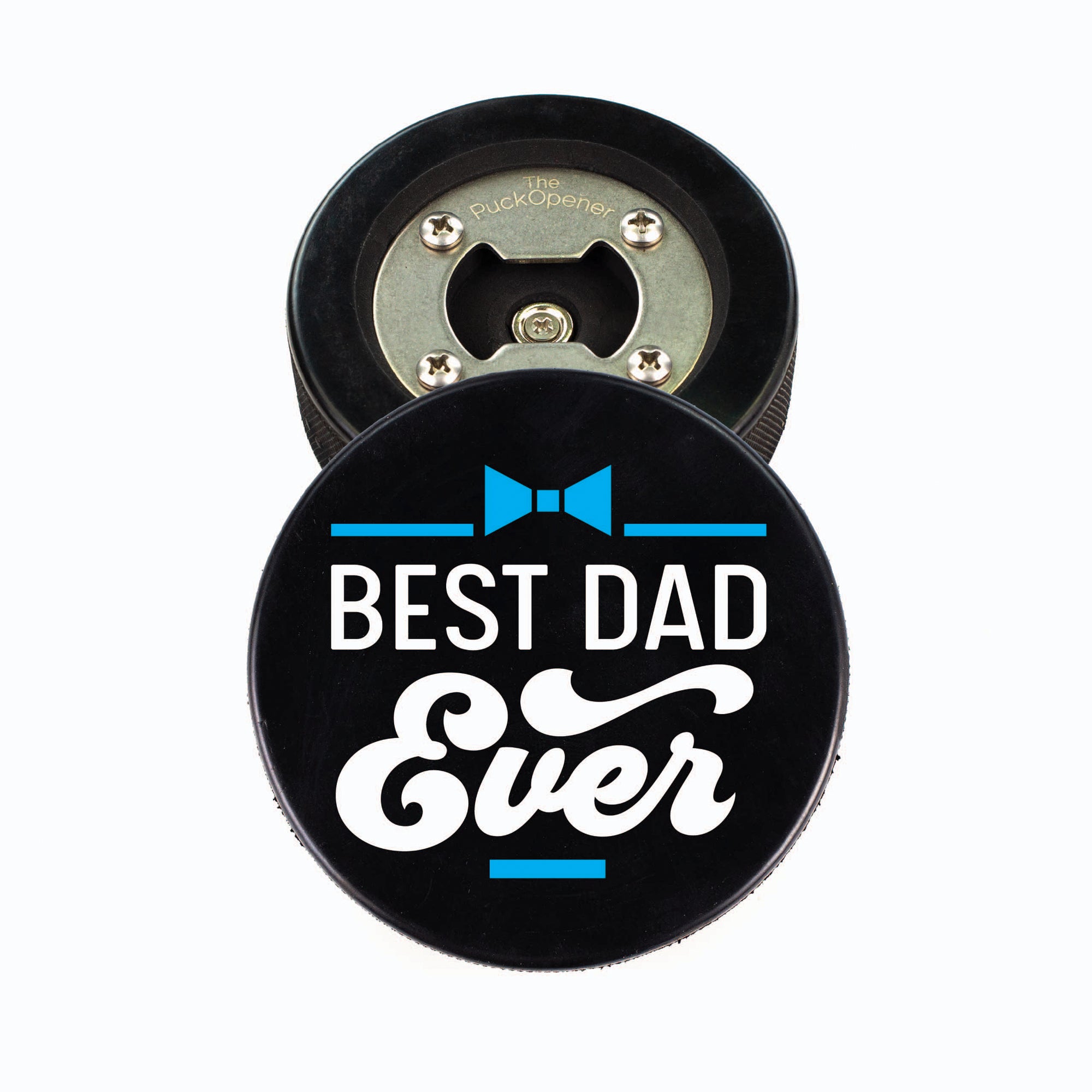 Hockey Puck Bottle Opener, Father's Day Line Personalize
