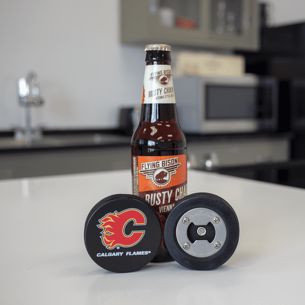 Calgary Flames, Hockey Puck Bottle Opener