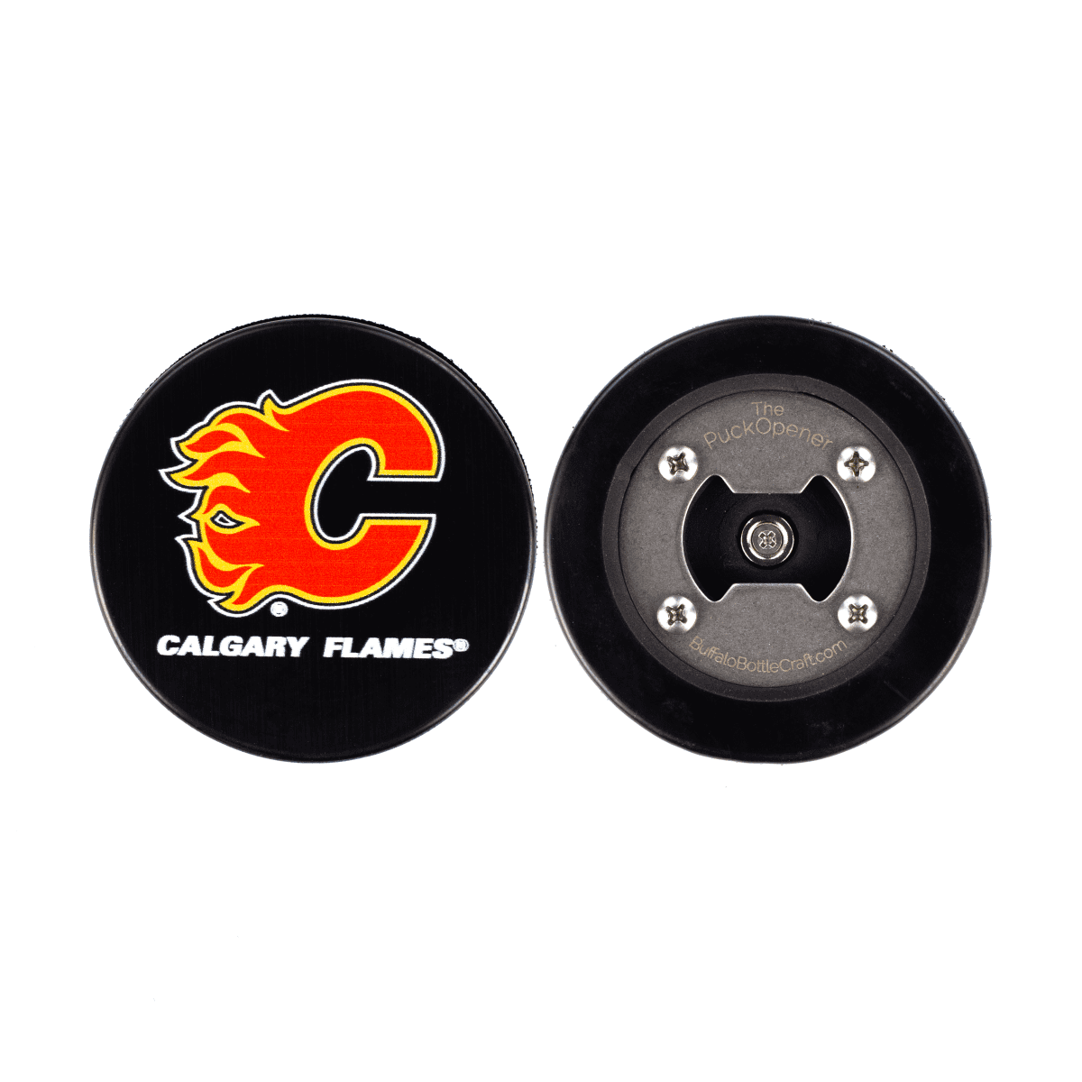 Calgary Flames, Hockey Puck Bottle Opener