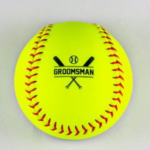 Softball Opener with Groomsman Design