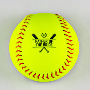 Softball Opener with Father of the Bride Design