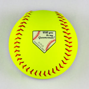 Softball Opener with Will You Be My Design