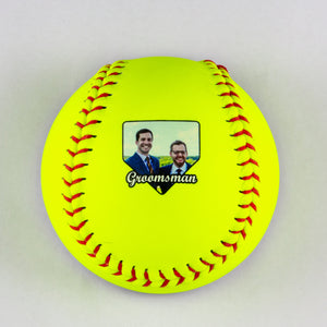 Softball Opener with Home Plate Photo Design