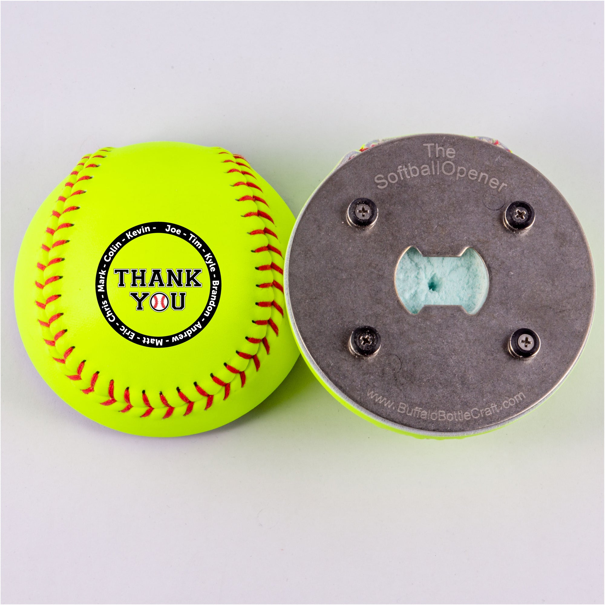 Softball Opener with Thank You with Player Names Design