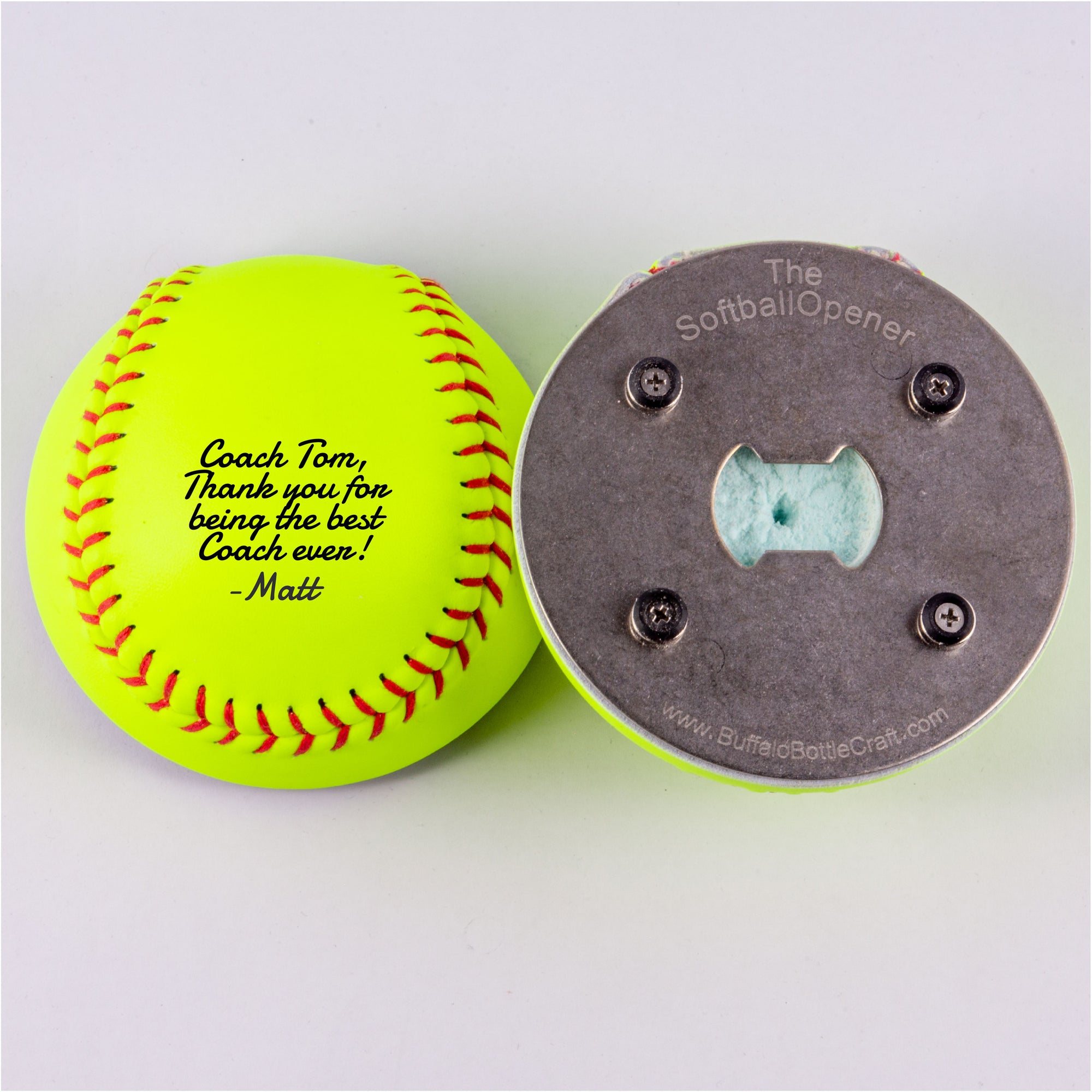 Softball Opener with Personal Message Design