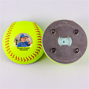 Softball Opener with Half Circle with Message Photo Design