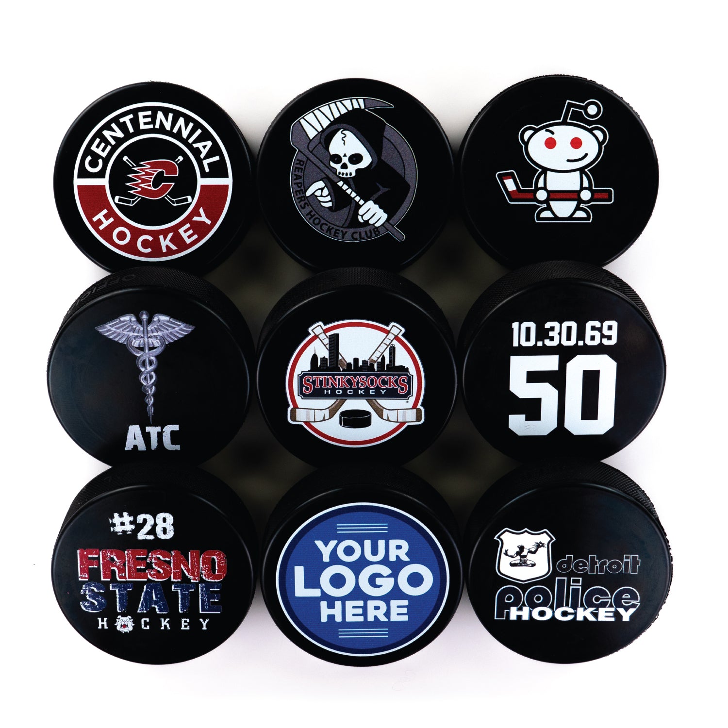 Team Hockey Pucks