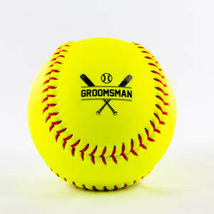 Printed Softball with Groomsman Design