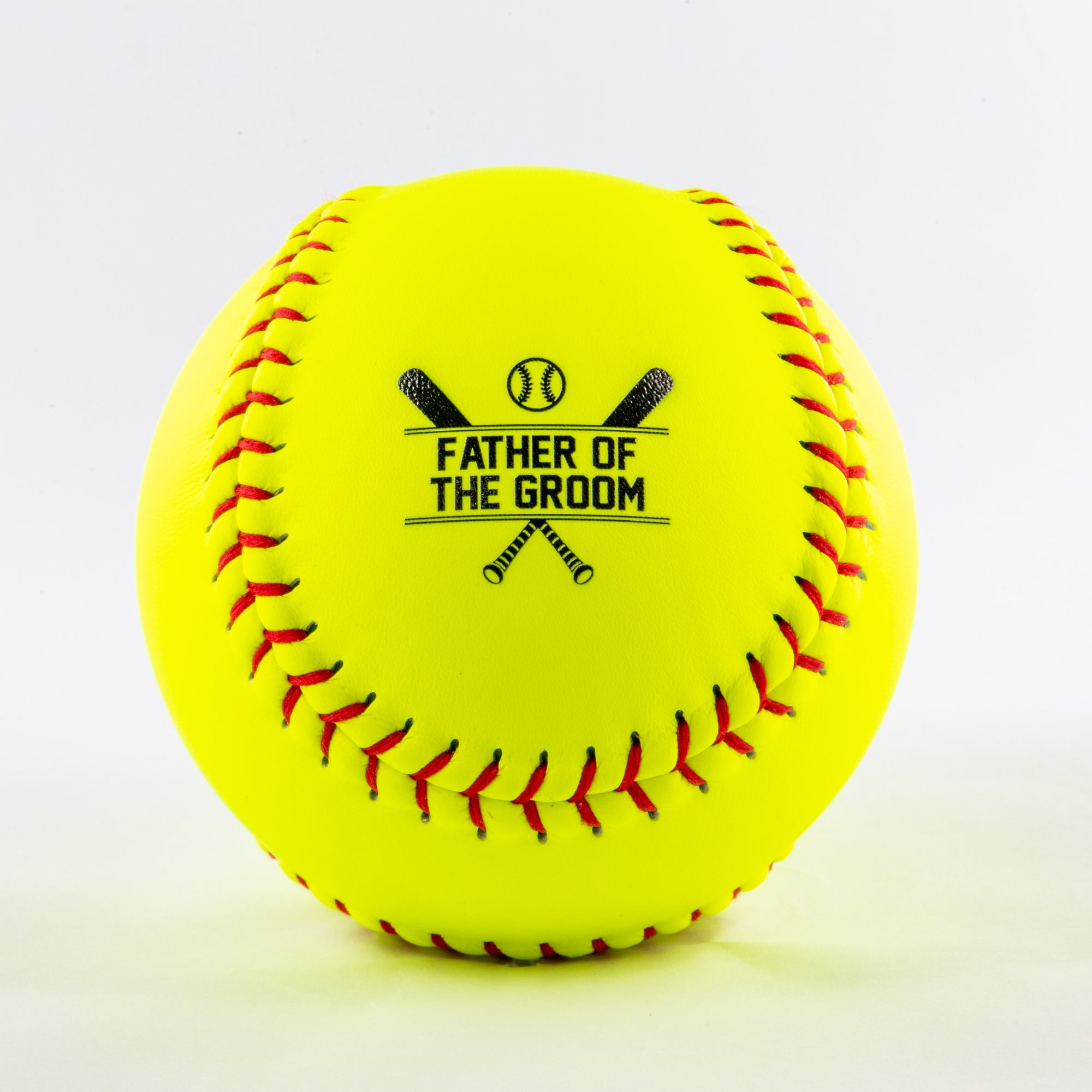Printed Softball with Father of the Groom Design