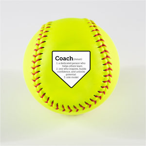 Printed Softball with Coach Definition Design