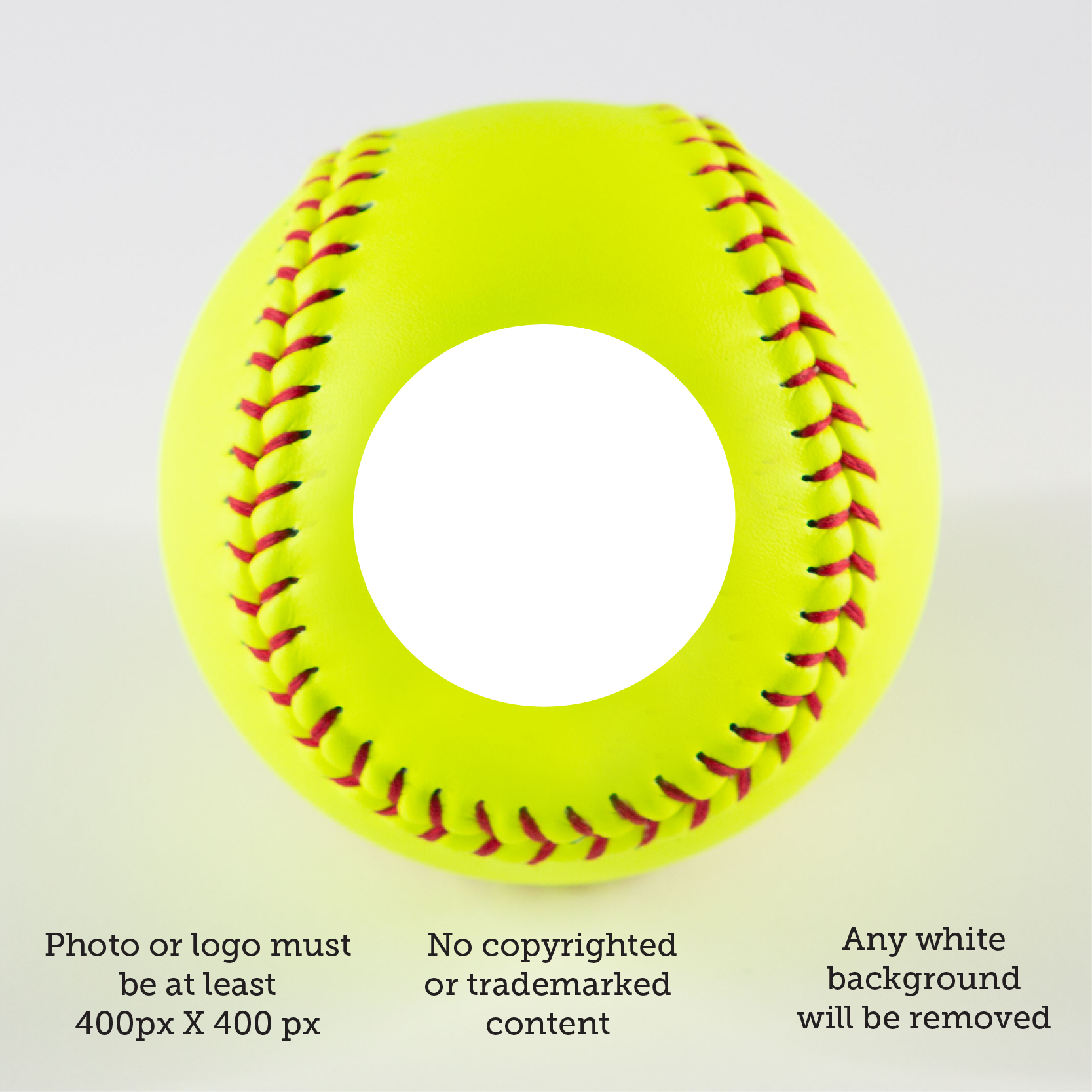 Use Your Own Logo, Printed Softball