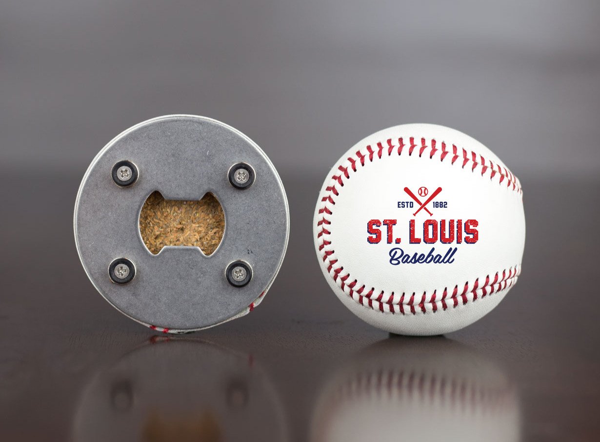 St Louis Baseball Bottle Opener